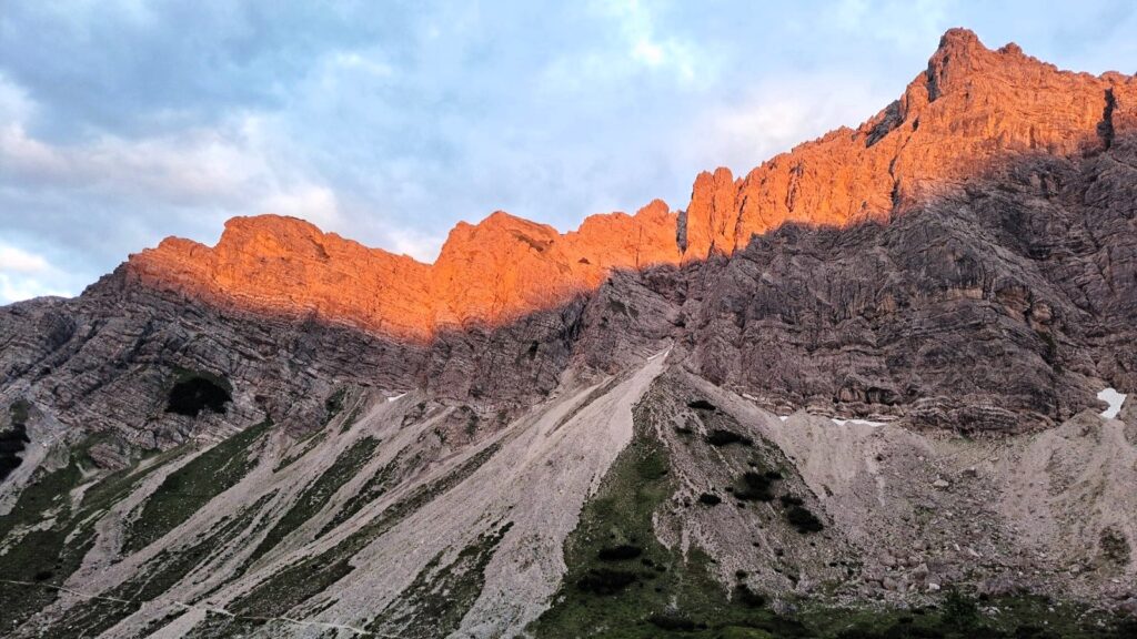 Stimmungsbild in den Alpen Abendstimmung