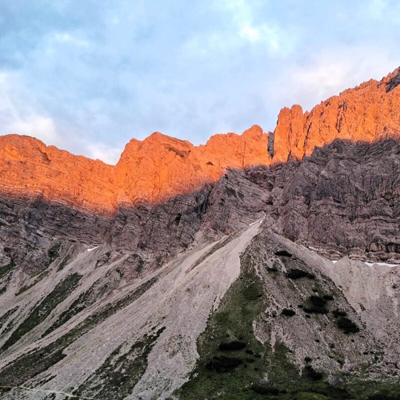 Stimmungsbild in den Alpen Abendstimmung