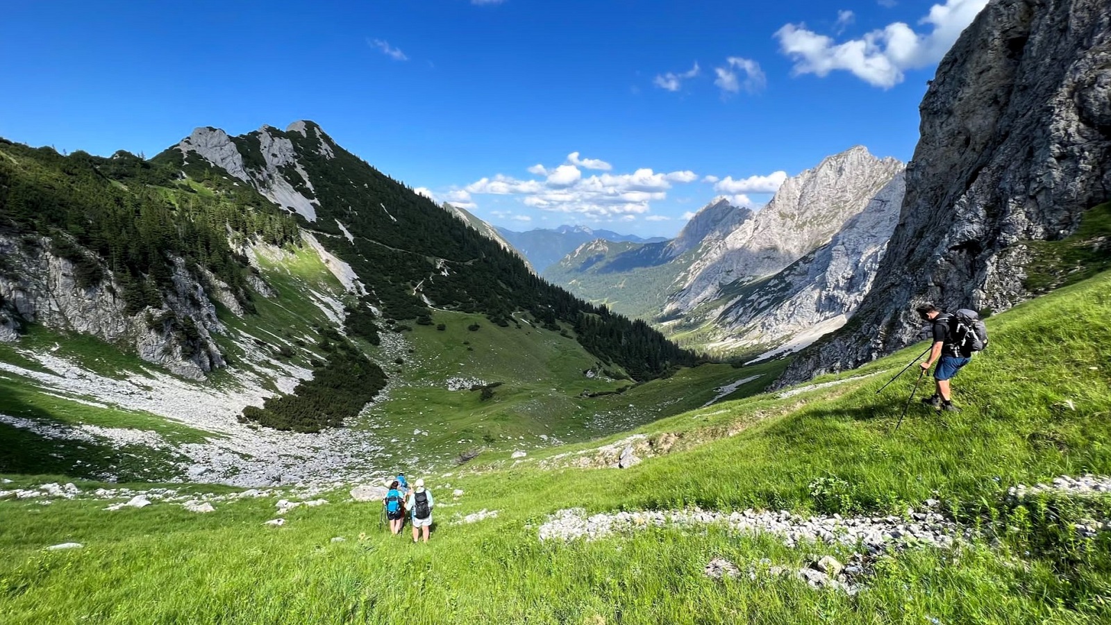 Abstieg: Tannheimer Berge Abstieg: Tannheimer Berge